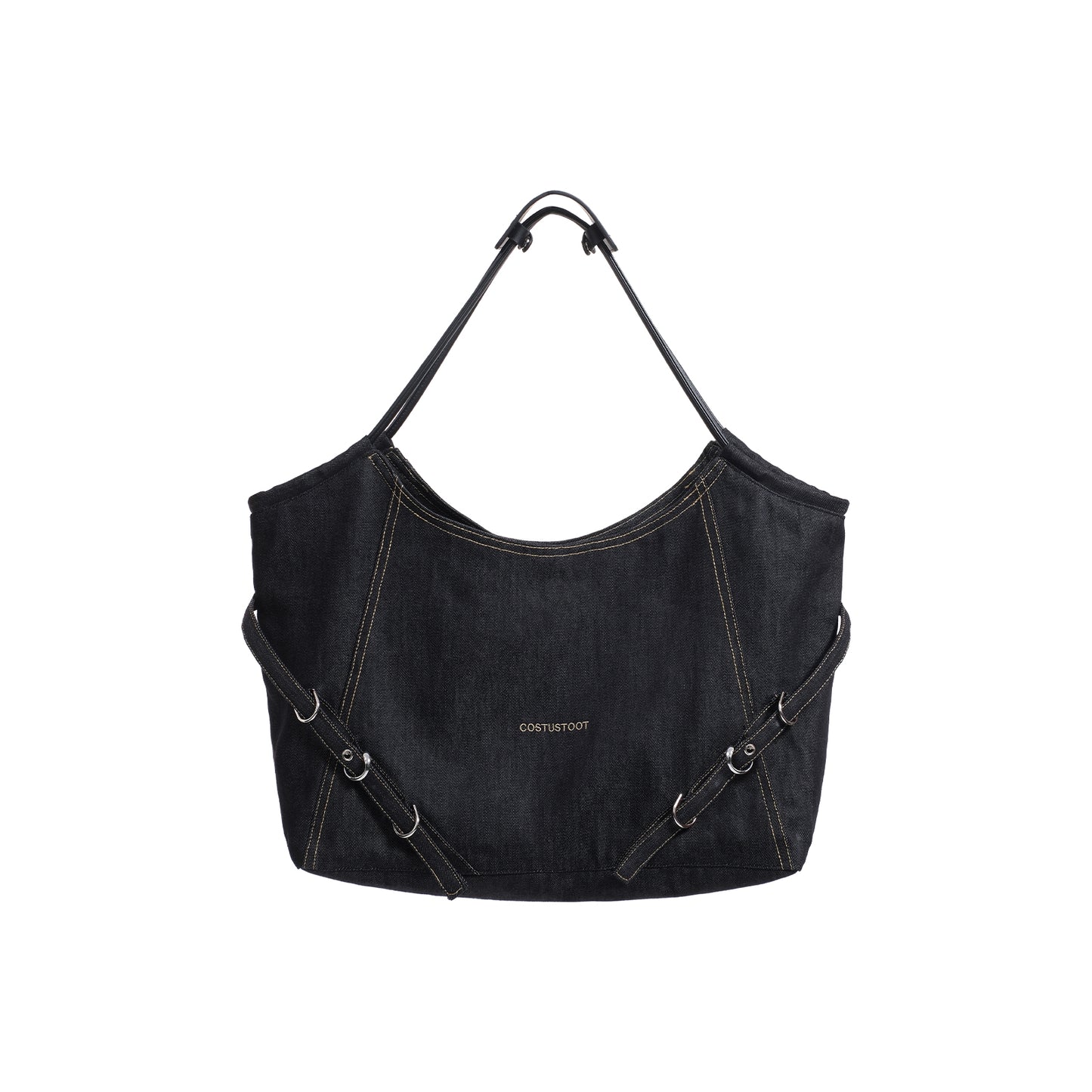 DENIM SINGLE-SHOULDER BAG